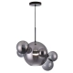 Multiverse - lampa wisząca LED czarna 1+5, 338121-02 REALITY